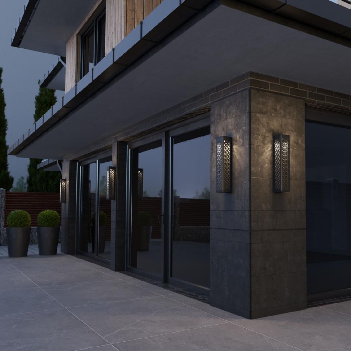 уличный настенный светильник novotech netz 359287