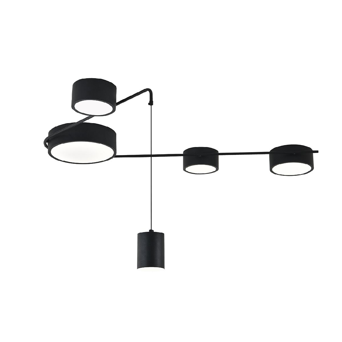 потолочный светильник indigo modulo 14028/5с black v000161l