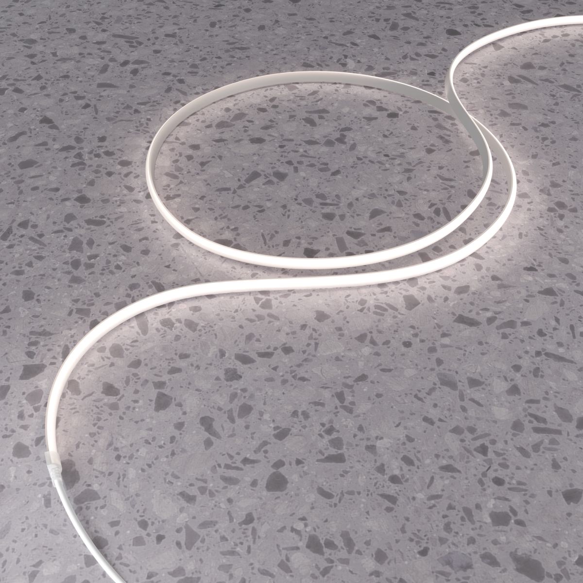 термостойкий гибкий неон 13x7 24в 9,6вт/м 4000k ip67 5м (вертикальный изгиб) 432055