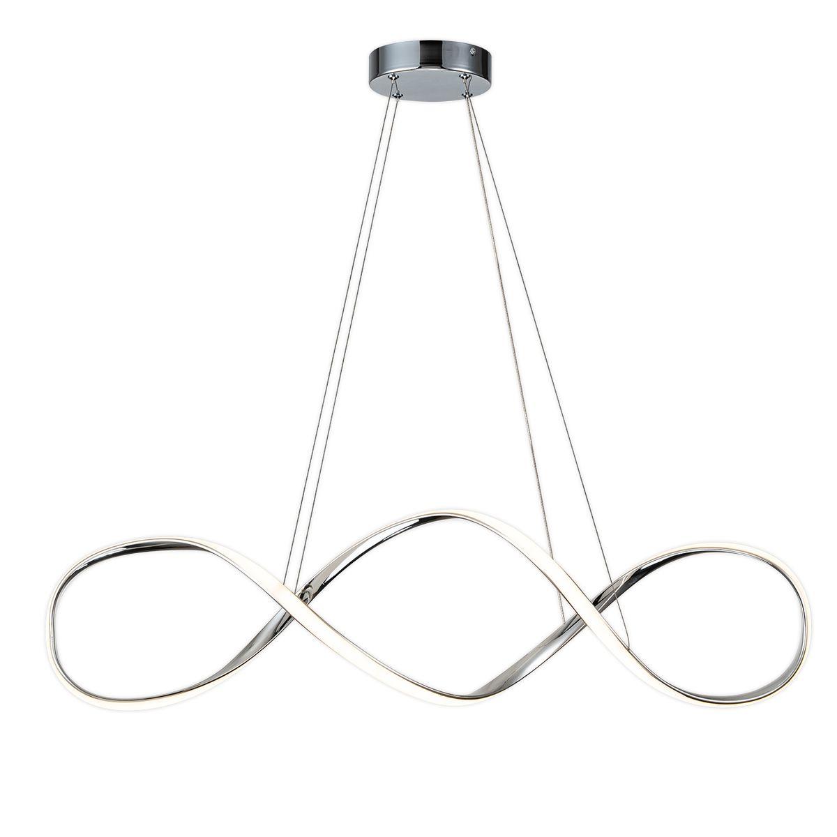 подвесной светодиодный светильник escada knot 10236/1led chrome