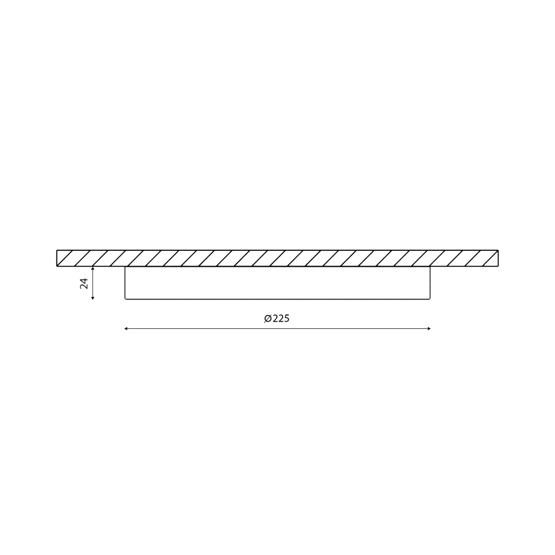 накладной светильник designled kh-r225-22-nw 001862