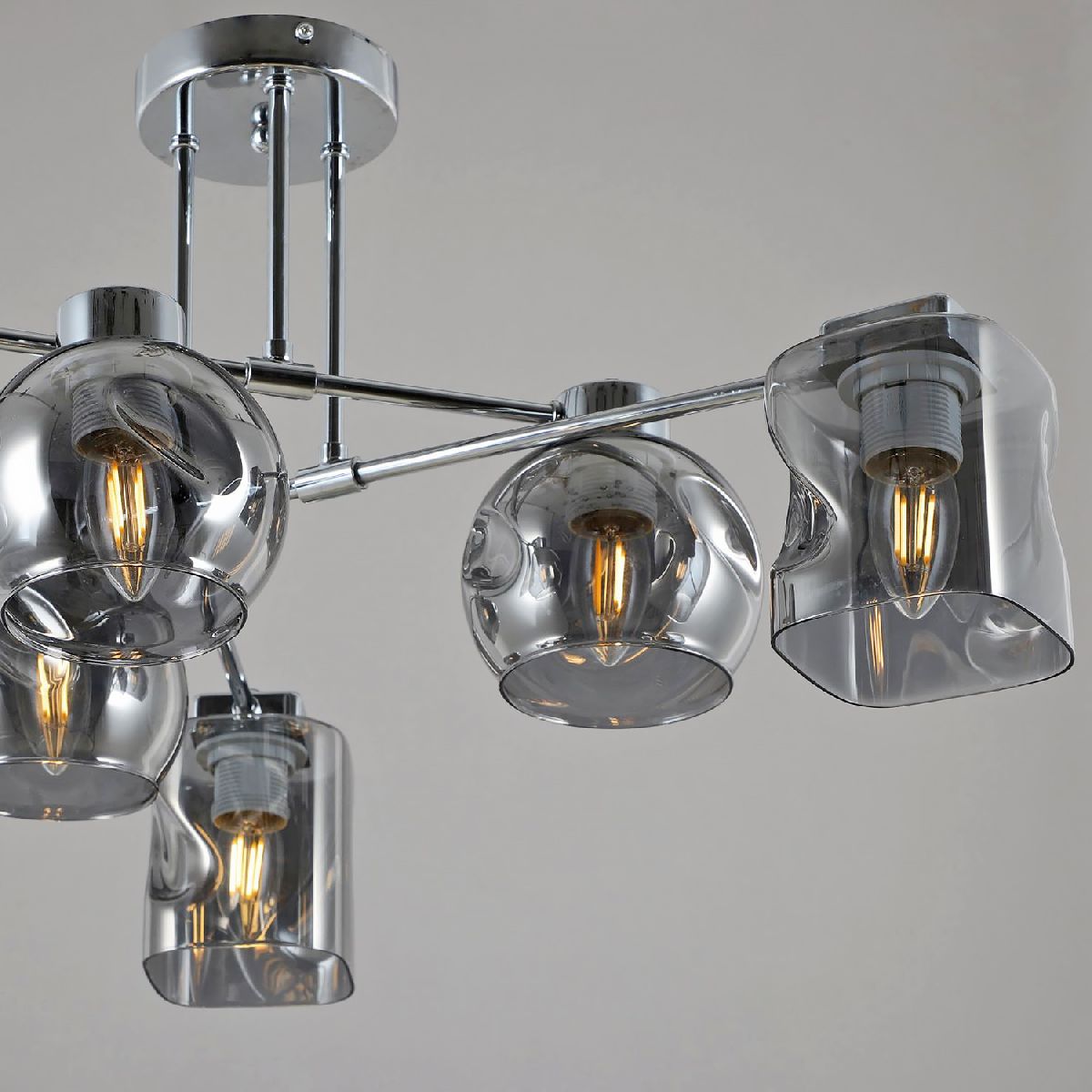 потолочная люстра illumico il5351-6cst-79 cr