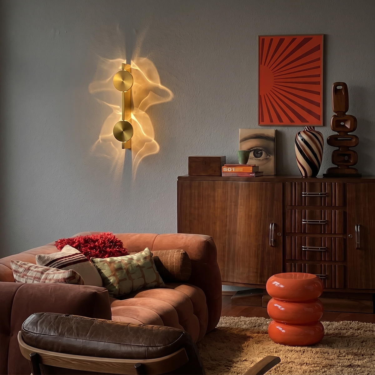 настенный светильник loft it flame 10452w gold