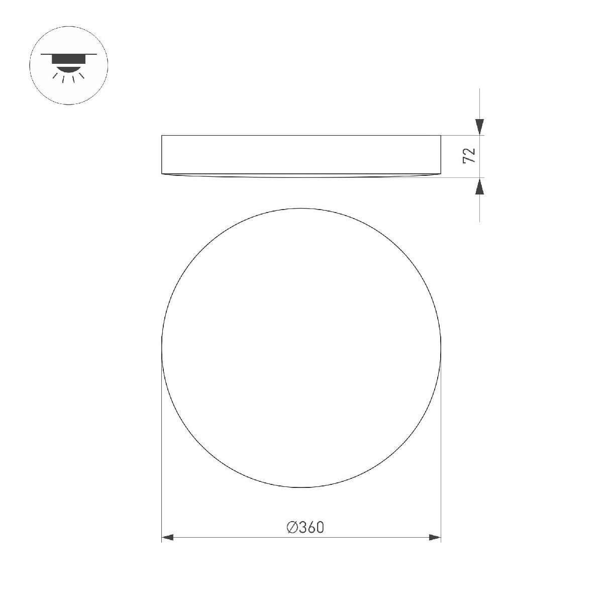 потолочный светильник arlight sp-flower-r360-18w warm3000 049802