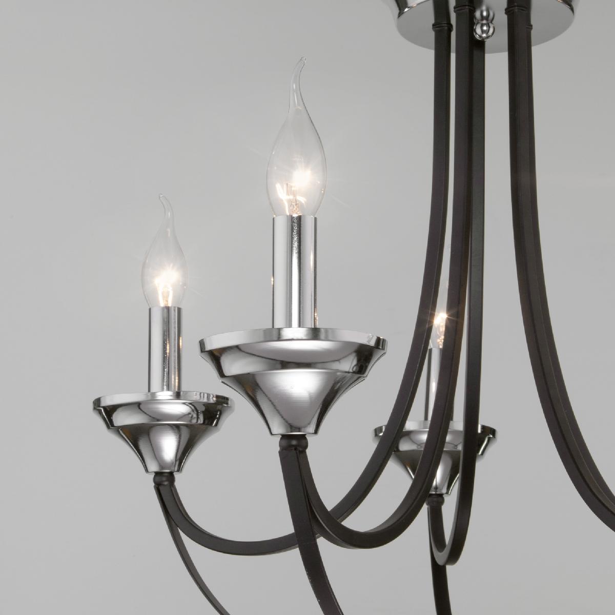 подвесная люстра eurosvet lazzaro 60098/5 хром