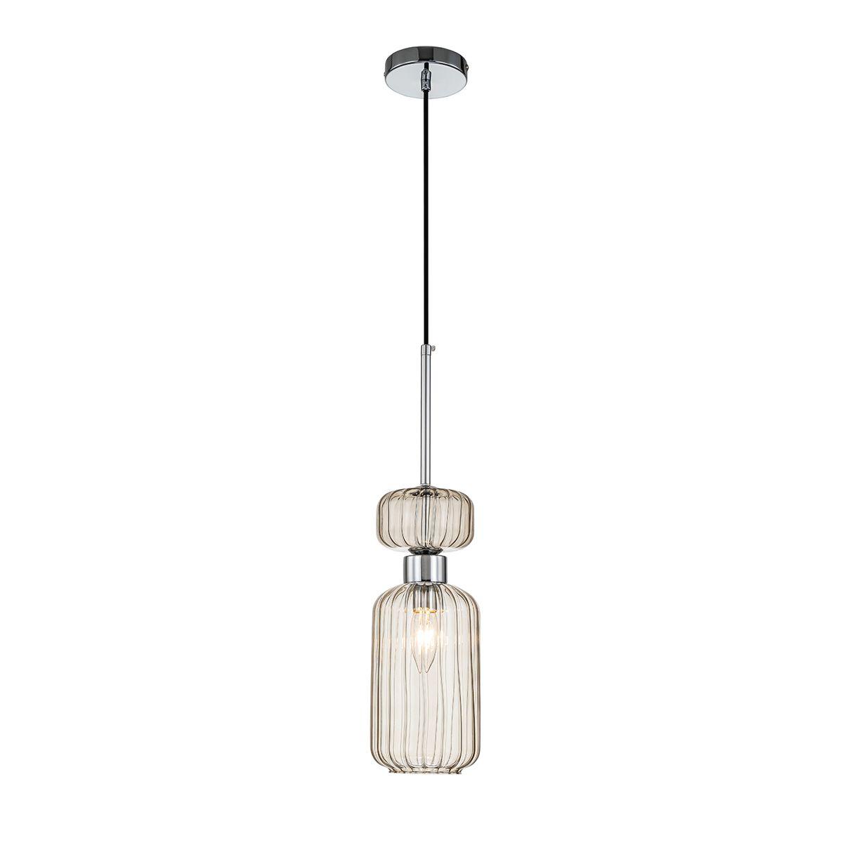 подвесной светильник escada gloss 1141/1s chrome/beige