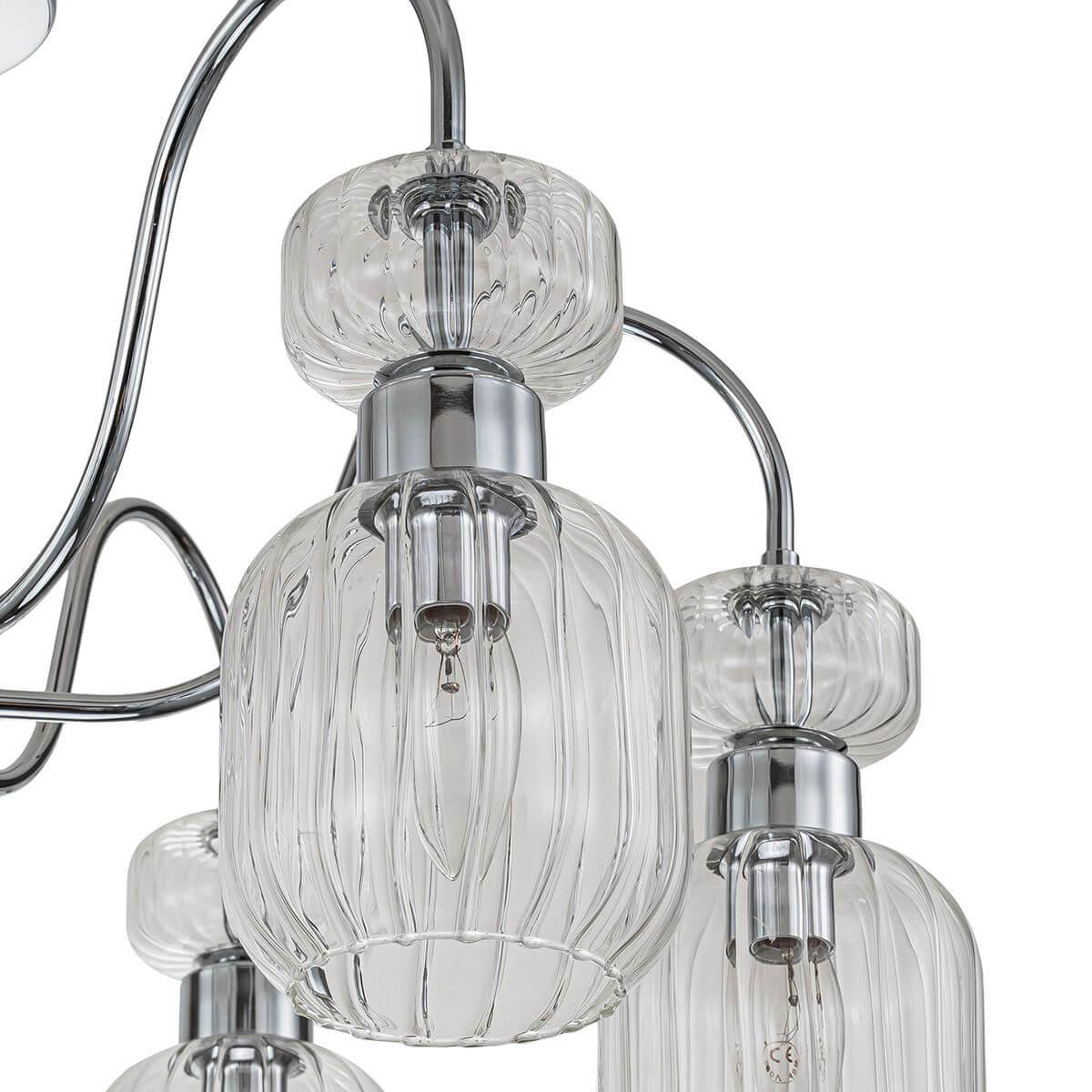 потолочная люстра escada gloss 1141/6pl chrome/clear