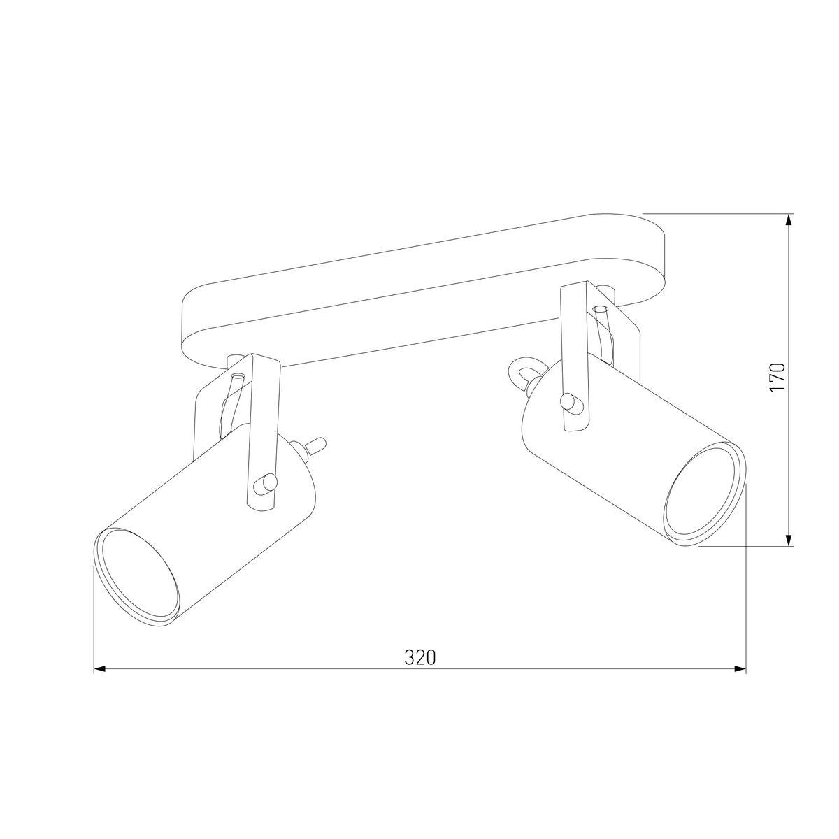 спот tk lighting 6503 redo black