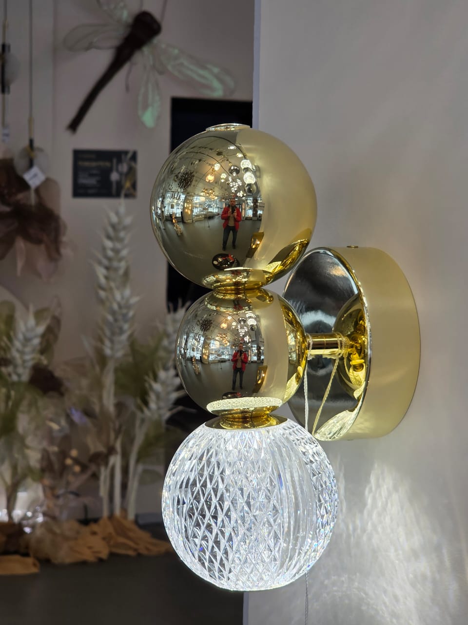 бра odeon light crystal 5008/4wl