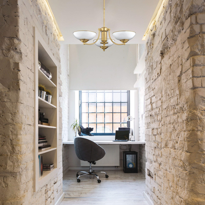 люстра на штанге kutek n klosz n-zw-3(p)