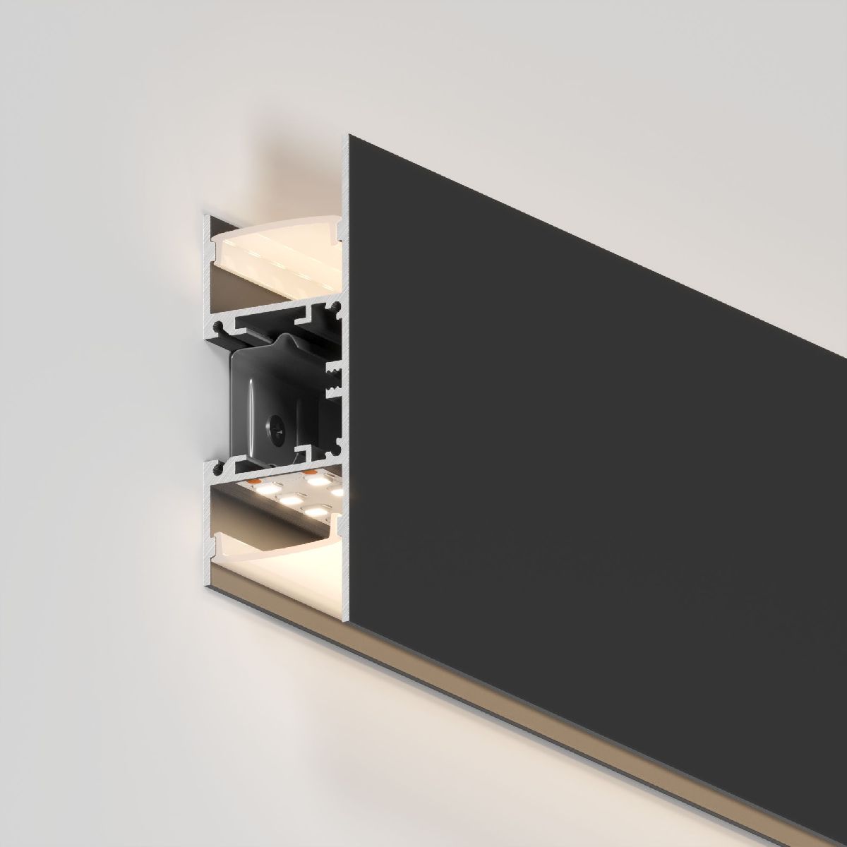 алюминиевый профиль arlight wall-2575-dual-2000 anod black 052332
