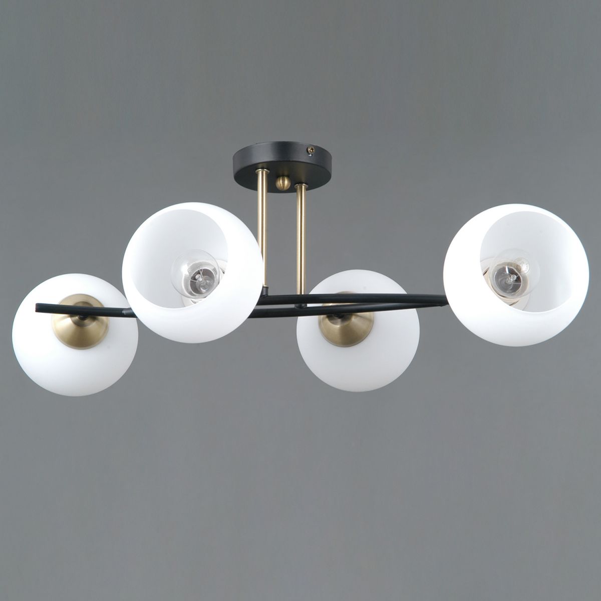 потолочная люстра illumico il0798-4csq-25 bk ab trento