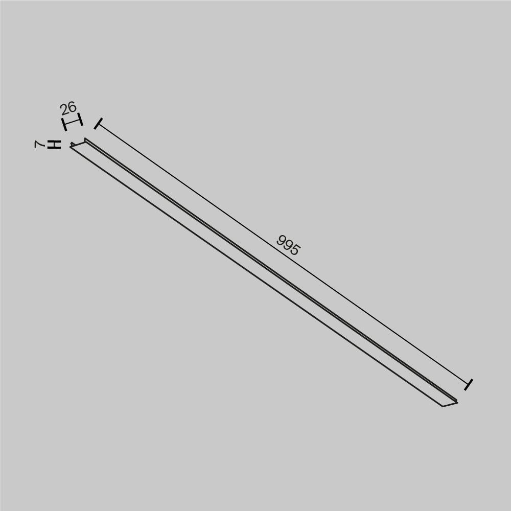 декоративная накладка maytoni technical tra034do-1w