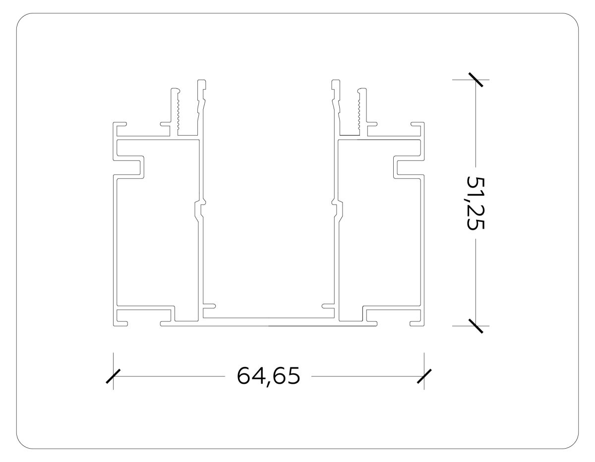 шинопровод ambrella light track system magnetic 220v gl1023