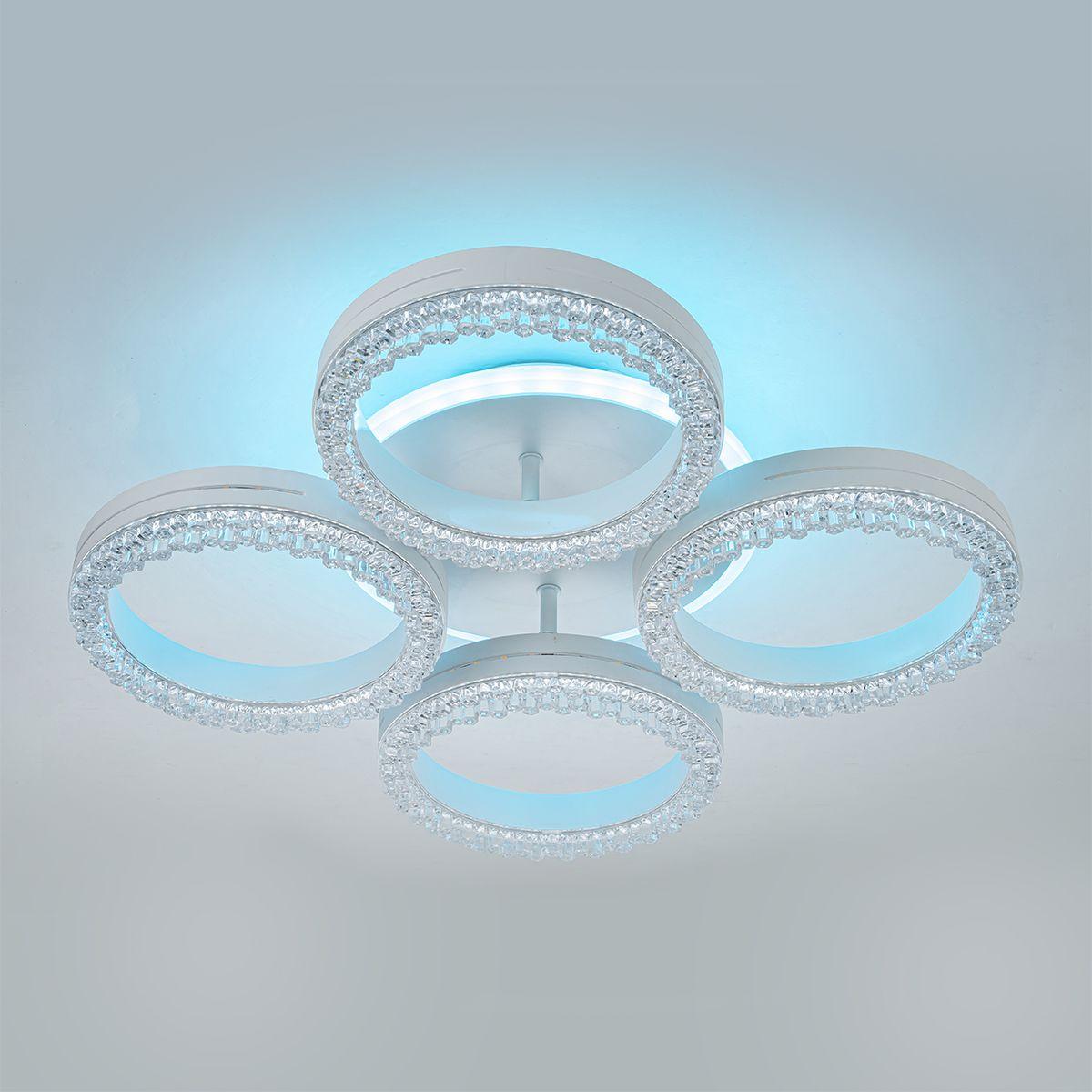 потолочная светодиодная люстра escada albus 10276/4led app