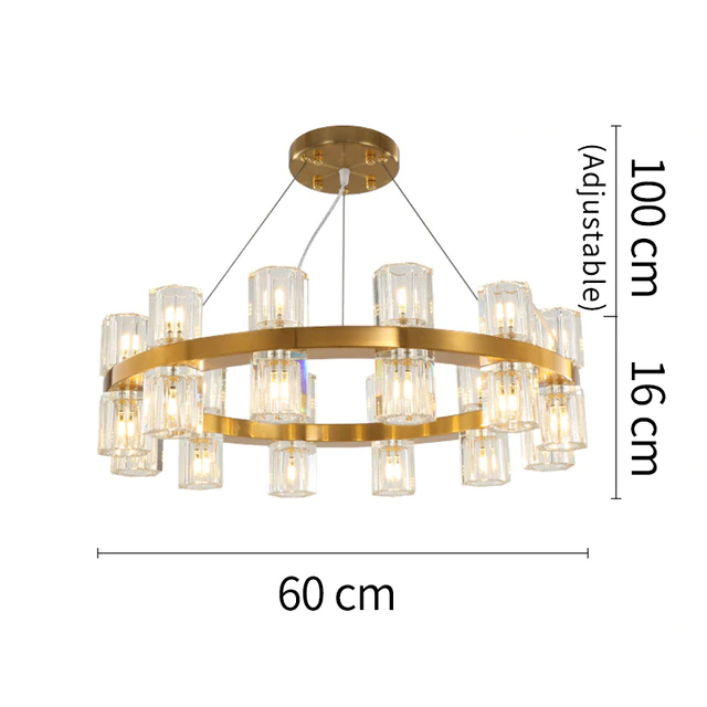 подвесная люстра delight collection arcachon 8530p/d610 gold