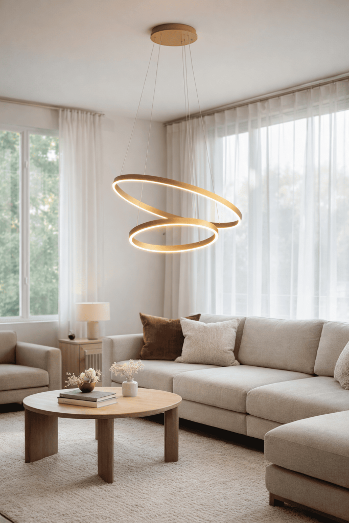 Подвесной светодиодный светильник Kink Light для гостиной