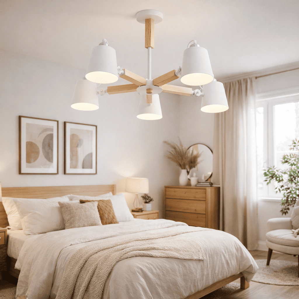 люстра с белыми плафонами в спальне.png