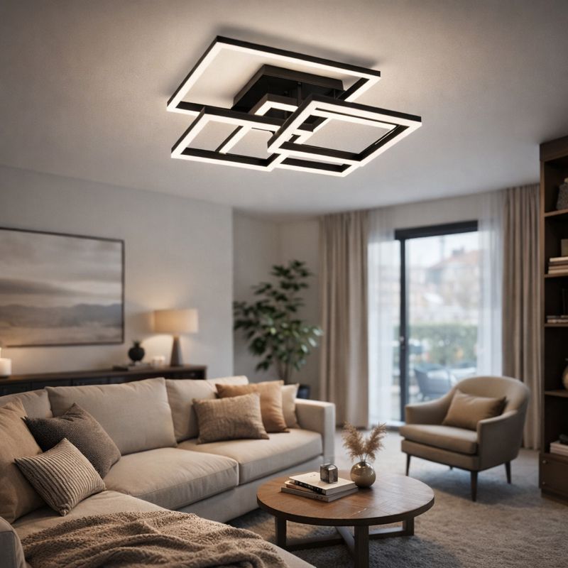 черная потолочная люстра в гостиной.png