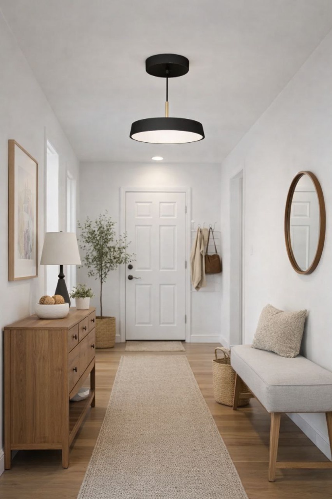 черный светильник Arlight в прихожей.jpg