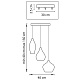 подвесная люстра lightstar pentola 803057