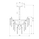 подвесная люстра bogates leaf 369/8 smart a065314