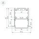 алюминиевый профиль arlight sl-linia52-3l-f-2000 anod 044682