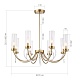 люстра на штанге st luce иллюмиа sl1400.303.08