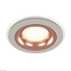 комплект встраиваемого светильника ambrella light techno spot xc7623006 sgr/ppg серый песок/золото розовое полированное (c7623, n7015)