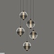 каскадная люстра delight collection md24022079-5a black/smoky