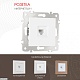 розетка телефонная rj11 arte milano 203.51-1.white