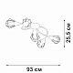 потолочная люстра vitaluce v3037-0/5pl