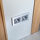 рамка на 2 поста werkel aluminium алюминий w0021706 4690389158032