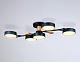 потолочная люстра ambrella light linetech fl4835