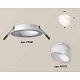 комплект встраиваемого светильника ambrella light techno spot xc7621046 swh/fr белый песок/белый матовый (c7621, n7175)