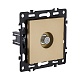 розетка tv, золотой kollinger asthetik as-020gd