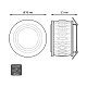 встраиваемый светильник gauss backlight bl096