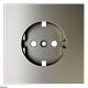 накладка для розетки с заземлением voltum s70 (шелк) vls000604