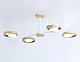 потолочная светодиодная люстра ambrella light comfort linetech fl51609