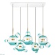 подвесная люстра loft it bolle 2027-s5 blue