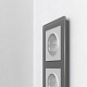 рамка на 3 поста werkel acrylic графит 4690389184895 w0032704
