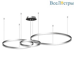 Подвес Kink Light ТОР серебро w133.5*95(d80+60+40) h110 Led 110w (4000k) 08223,16P(4000K)