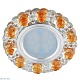 встраиваемый светильник fametto luciole dls-l129 gu5.3 chrome/gold