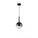 подвесной светильник iledex aura 8615p-1m bk-sm