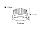 встраиваемый светильник italline it06-6038 white 4000k