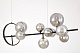 подвесной светильник lumina deco ldp 7033-10 bk+gy