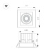 встраиваемый карданный светильник arlight ms-vortex-built-s117x117-20w day4000 (wh-wh, 40 deg, 230v) (ip20 металл) 057919