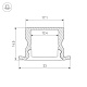 профиль arlight arh-line-2315-f-2000 anod 036327