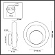 настенный светильник odeon light hightech saturn 5443/1w