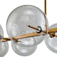 подвесная люстра delight collection globe mobile kg0965p-10l brass